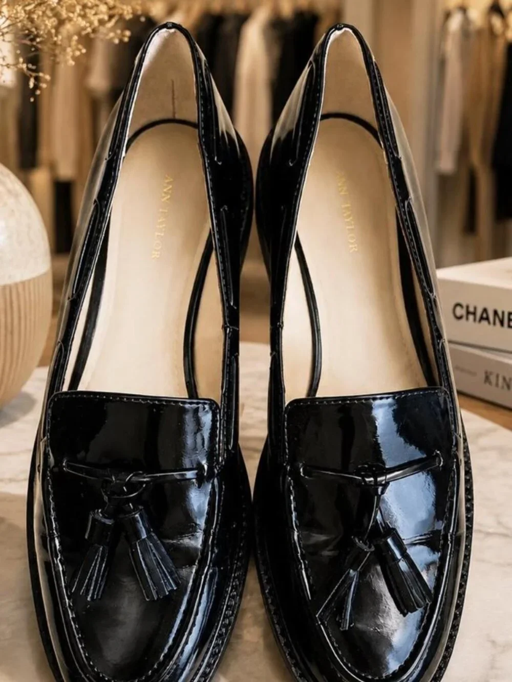 Ann Taylor Women's Black Loafers